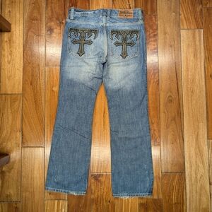 Affliction Vintage Distressed Jeans (32)